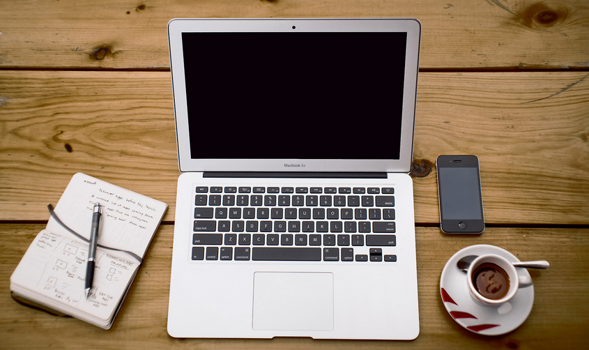 Mac Book Air and a cup of Coffee Mac Book Air and a cup of Coffee
